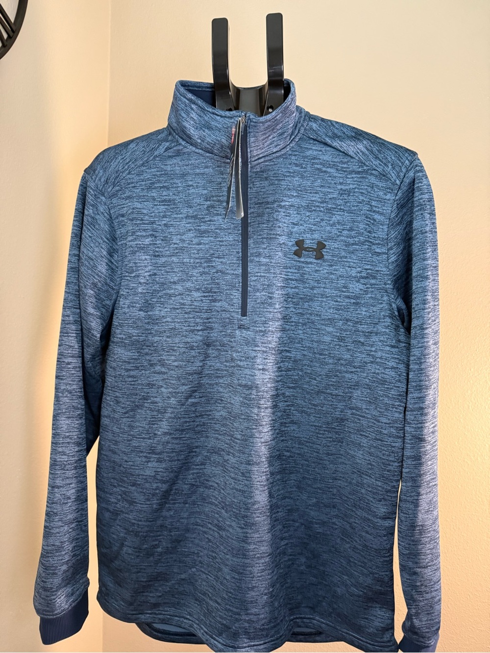 Under Armour Blue Heather Quarter-Zip Performance Jacket